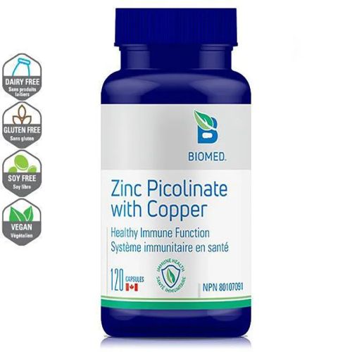 Biomed Zinc Picolinate with Copper 120 capsules