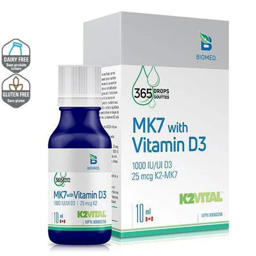 Biomed MK7 with D3 Drops, 10ml