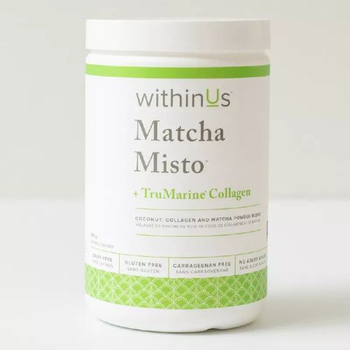 WithinUS Matcha Misto + TruMarine Collagen Jar, 280 gm