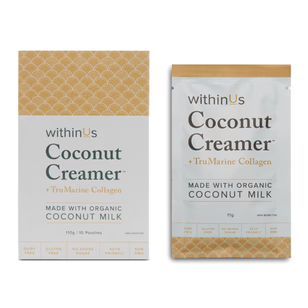 WithinUS Coconut Creamer + TruMarine Collagen - Box 11 g x 10 pouches/ 10 servings