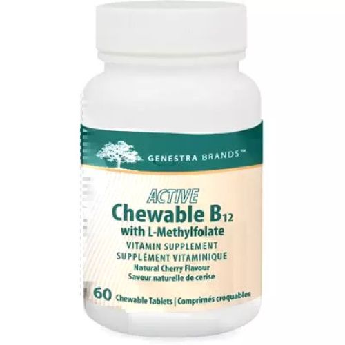 Genestra Active Chewable B12 with L-Methylfolate, 60 Capsules