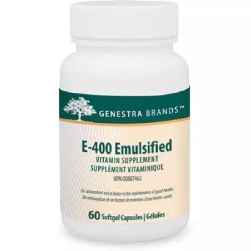 Genestra E-400 Emulsified, 60 Capsules