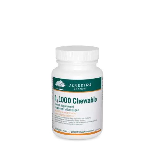 Genestra D3 1000 Chewable, 120 Tablets