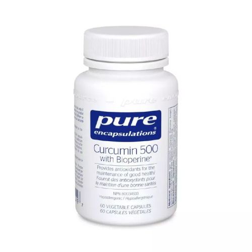 Pure Encapsulation Curcumin 500 with Bioperine, 60 Capsules