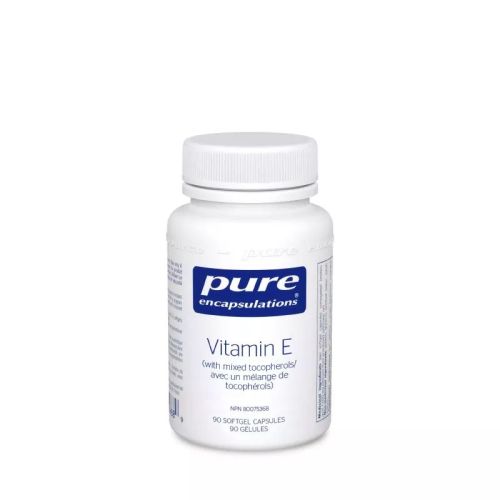 Pure Encapsulation Vitamin E (with mixed tocopherols), 90 Capsules