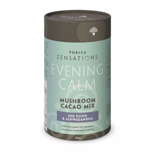 PURICA Zensations Evening Calm Mushroom Cacao Mix 150 gm