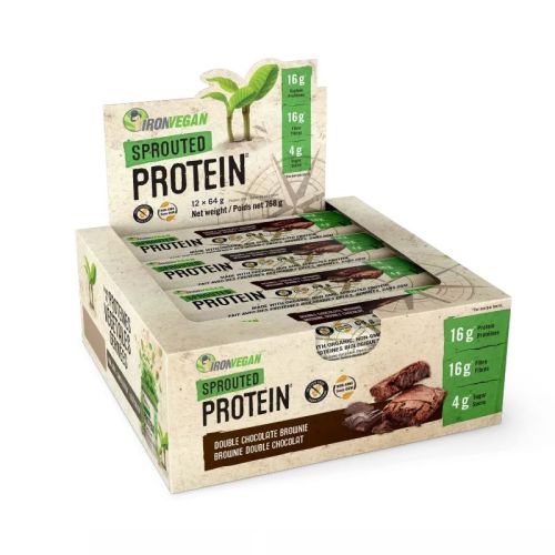 Iron Vegan Sprouted Protein Bar - 62g/12, 64g/12