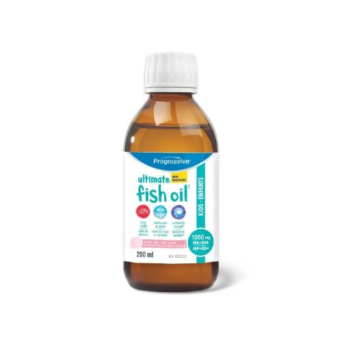 Progressive Ultimate Fish Oil for Kids - Liquid Bubble Gum 200ml