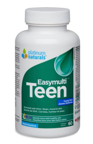 Platinum Natural Easymulti Teen for Young Men, Softgels