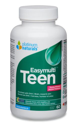 Platinum Natural Easymulti Teen for Young Women, Softgels