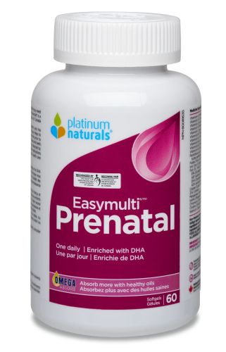 Platinum Natural Prenatal Easymulti, Softgels