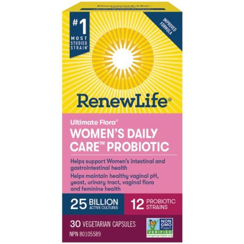 Renew Life Ultimate Flora® Daily Womens Care, 25 Billion Active Cultures, 30 Capsules