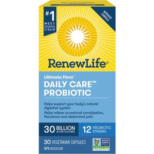 Renew Life® Ultimate Flora® Daily Care™ Probiotic, 30 Billion Active Cultures, 30 Capsules