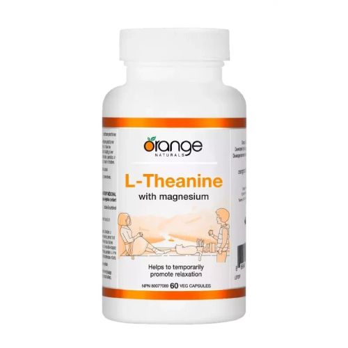 Orange Naturals L-Theanine with magnesium, 60 Capsules