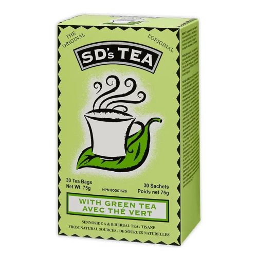 Platinum Natural SD's Tea with Green Tea, 30 Sachets