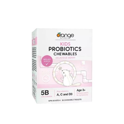 Orange Naturals Kids Probiotics Chewables, 30 Tablets