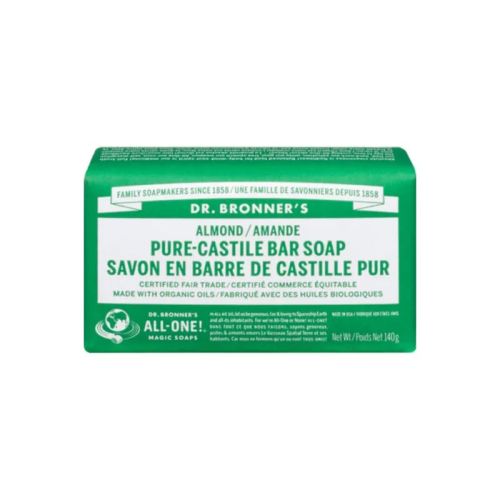 Dr. Bronner's Magic Castile Bar Soap, Almond (NGM/vegan), 140g