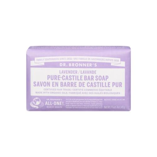 Dr. Bronner's Magic Castile Bar Soap, Lavender (NGM/vegan), 140g
