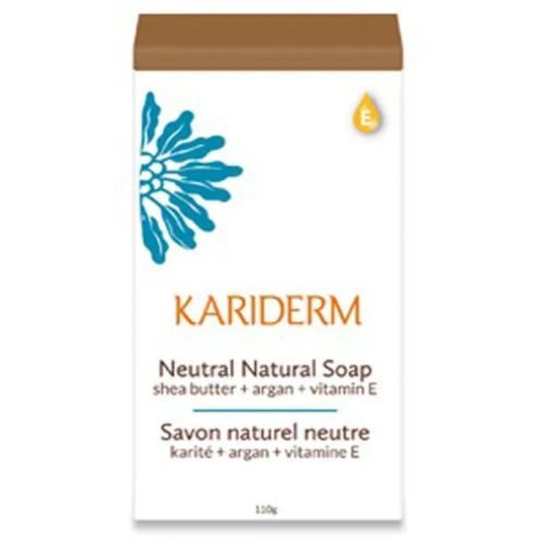 Kariderm Natural Soap, Neutral, Shea Butter, Argan & Vitamin E (bar), 110g