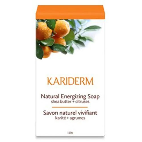 Kariderm Natural Soap, Energizing, Shea Butter & Citruses (bar), 110g