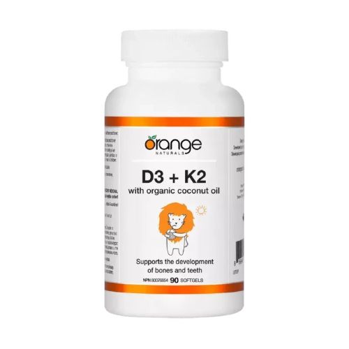 Orange Naturals D3+K2, 90 Softgels