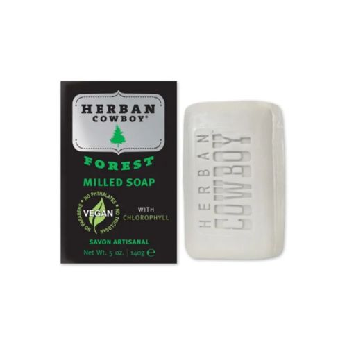 Herban Cowboy Milled Soap Bar, Forest (vegan), 140g