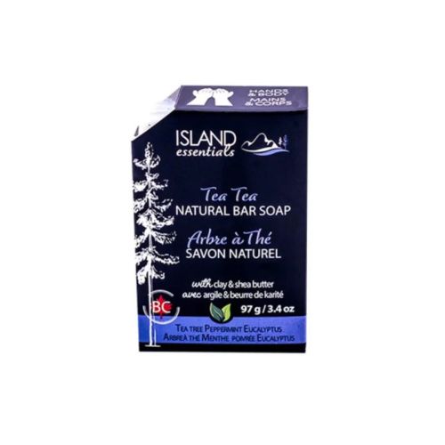 Island Essentials Natural Bar Soap, Tea Tree (vegan), 97g