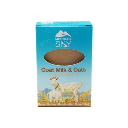 Mountain Sky Handcrafted Soap Bar, Goat Milk & Oats, 135g