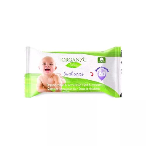 Organyc ORGC Baby Wipes 60ct