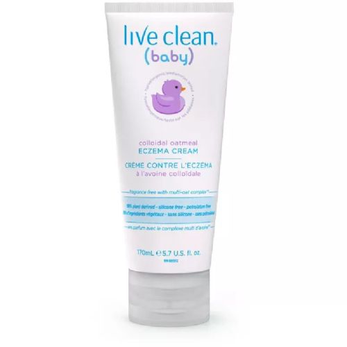 Live Clean - Baby Eczema Cream, 2 Percent Colloidal Oatmeal, 170ml