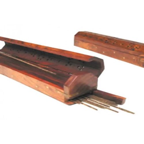 Ganeshas Garden Wooden Incense Burner Box (Fair Trade) 1ea