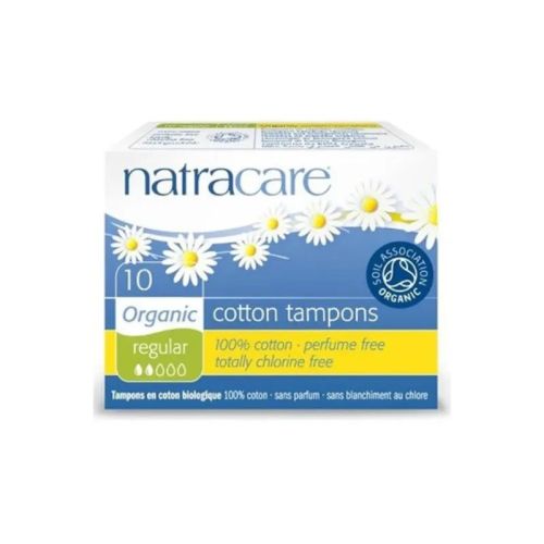 Natracare Organic Tampons, Regular, Non-Applicator, 10ct