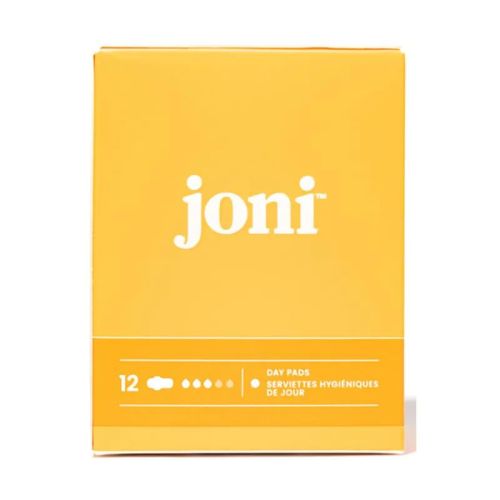 Joni Day Pads w/Wings, LightMedium, Organic Bamboo Top Cover, 12ct*