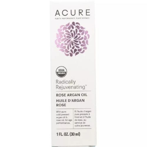 Acure Radically Rejuvenating Organic Rose Argan Oil, Cold Pressed (vegan) 30ml