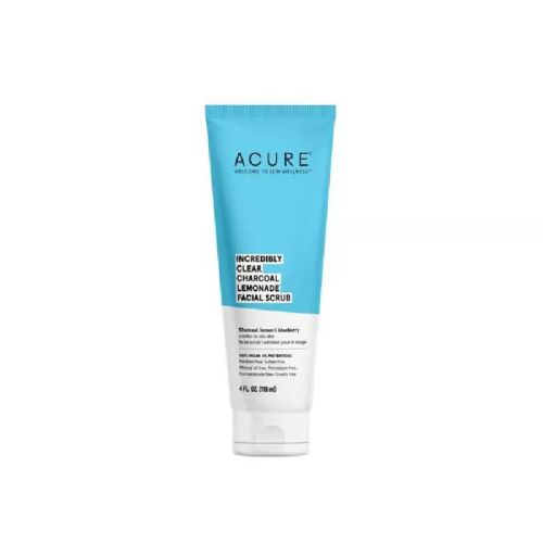 Acure Incredibly Clear Cleansing Clay, Facial Scrub, Charcoal Lemonade (vegan) 118ml