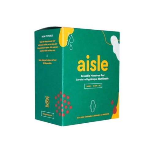 Aisle Reusable Menstrual Pad, Maxi, Machine Washable (1/pkg), 1ea