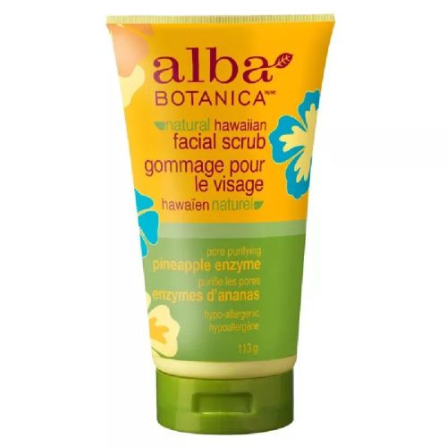 Alba Botanica Hawaiian Facial Scrub, Pore Purifying Pineapple Enzyme 113g