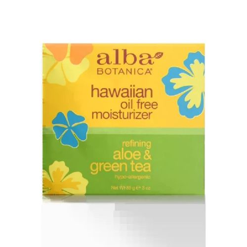 Alba Botanica Hawaiian Oil Free Moisturizer, Refining Aloe and Green Tea 85g