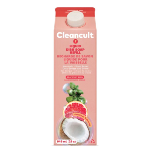 Cleancult Liquid Dish Soap Refill Grapefruit