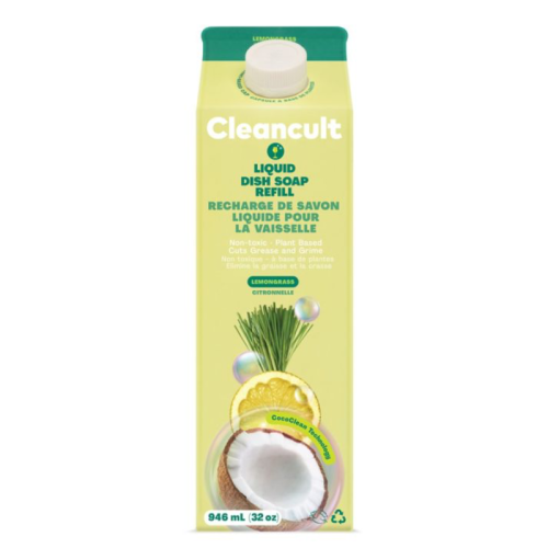 Cleancult Liquid Dish Soap Refill Lemongrass