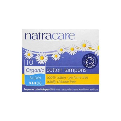 Natracare Organic Tampons, Super, Non-Applicator, 10ct*