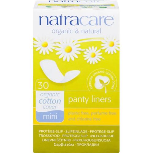 Natracare Panty Liners, Organic Cotton Cover, Mini, 30ct