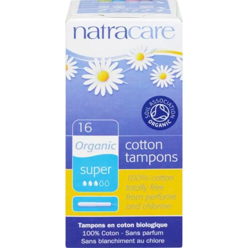 Natracare Organic Tampons, Super w/Applicator, 16ct*