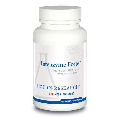 Biotics Research Intenzyme Forte (Trypsin & Alpha Chymotrypsin), 100 Tablets