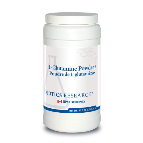 Biotics Research L-Glutamine Powder, 17.9 oz. (500 g)