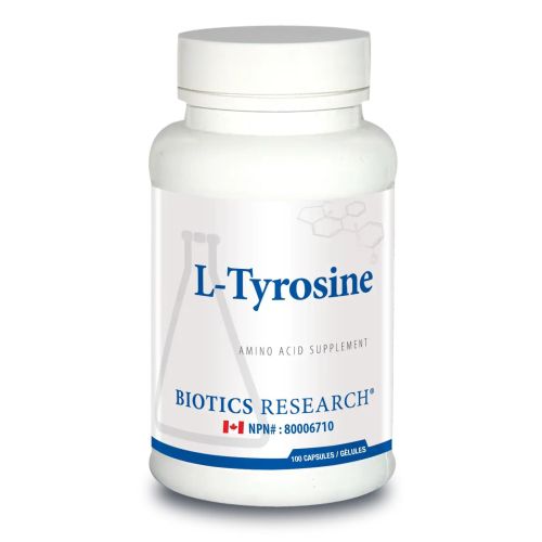 Biotics Research L-Tyrosine, 100 Capsules