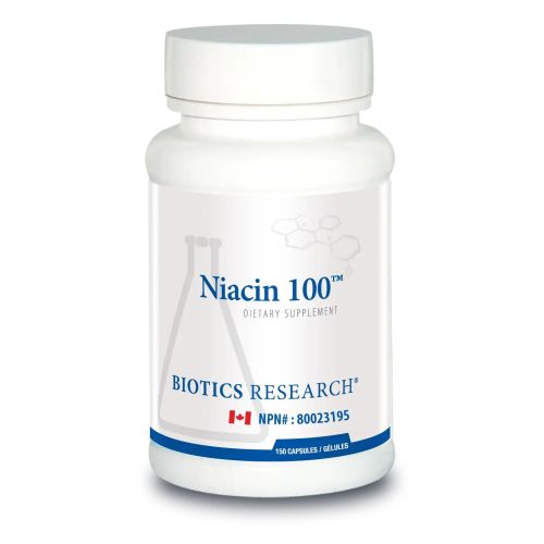 Biotics Research Niacin 100, 150 Capsules