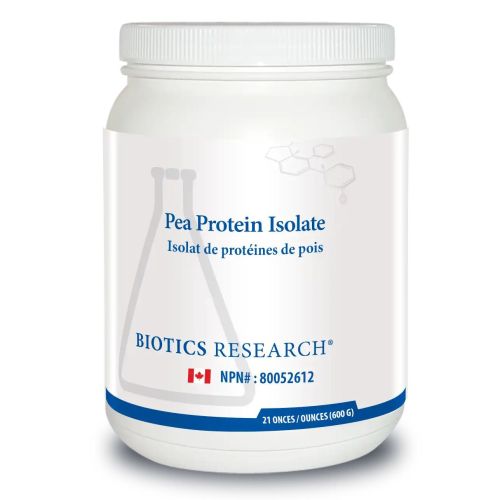 Biotics Research Pea Protein Isolate (Organic NON GMO), 21 oz. (600 G)