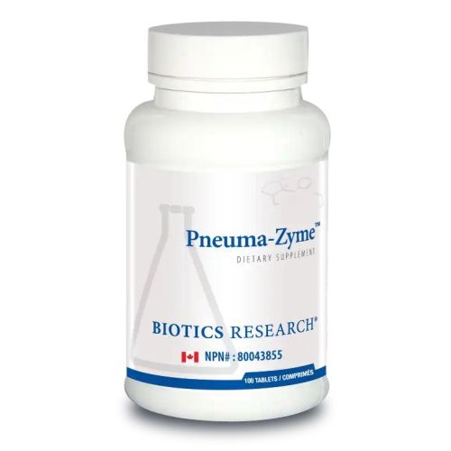 Biotics Research Pneuma-Zyme, 100 Tablets