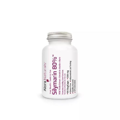 Alora Naturals Milk Thistle - Silymarin 80 Percent, 500mg, 90vcap